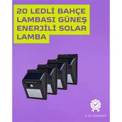 Güneş Enerjili Akıllı Duvar Lambası | Pır Sensörlü, Aydınlatma, Dış Mekan İçin