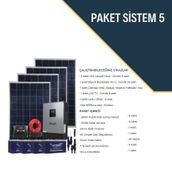 Güneş Enerjisi Bağ Evi Solar Paketi 3Kva İnverter 280W Güneş Paneli