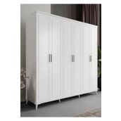 GuneyStore Milas 6 Kapaklı Komple MDF Beyaz Gardırop