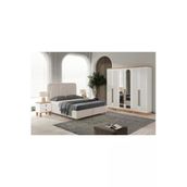 GuneyStore Ücretsiz Montaj - Rosa 6 Kapaklı Komple Mdf Yatak Odası Takımı