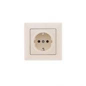 Günsan Elektrik 01281200-100115 Visage Krem Topraklı Priz