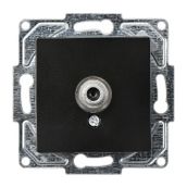 Günsan EQONA RJ45 CAT6 + CAT3 Mat Siyah Data Nümeris Telefon Prizi
