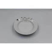Güral Porselen 6'lı Eda 19 cm Çukur Tabak Tek Çiçek 2440 - 6 Adet