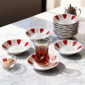 Güral Porselen Acem 12 Parça 10 Cm Çay Tabağı 90193