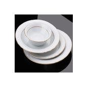 Gural Porselen Güral Porselen Mat Yaldızlı Çukur Yemek Tabağı 12'Li Sf19Ck23