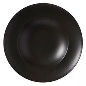 Güral Porselen Reno Bodrum Siyah 26 cm Bone Makarna Tabağı