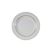 Güral Porselen Sedef 25Cm Düz Tabak Yaldızlı 6 Adet