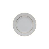 Güral Porselen Sedef Altın Fileli 22 cm 6 Adet Çukur Yemek Tabak