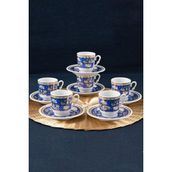 Güral Porselen SF12CKT084557 Sedef 6 Kişilik Kahve Fincan Takımı