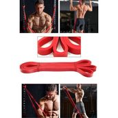 Gus Company 208 cm Pilates Jimnastik Lastiği Egzersiz Yoga Direnç Bandı (Hafif - Kırmızı) 2080X13X0.45 mm