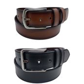 Gutiero Erkek Deri Kemer 2'li Siyah Taba Dikişli 4 cm 110 CM gutieroNM-678