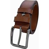 Gutiero Hakiki Deri Taba Erkek Kemer 4 cm Modern Stil ve Dayanıklı Yapı ile - 135 cm - Kahverengi