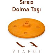 Güveç Dolma Sarma Taşı Kapağı Sırsız Çömlek 21CM - Kahve