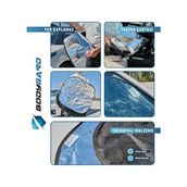 Güzel Hediyem Araç Içi Ön Cam Güneşliği, Katlanabilir Otomobil Ön Cam Güneşliği Otomobil, Güneş Isı Koruması ve Araba Içi Soğutucu (Extralarge)73 * 80CM / 2 Özdeş Dikdörtgen Gölgelik, Oto Güneşlik - Option-1 - 1BW-Beyaz