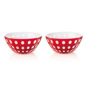 Guzzini Le Murrine Kırmızı Beyaz 2'li Kase