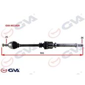 Gva 4411420 Sağ Megane 3-Fluence 1.5 Dci 6 Vites 09 931 mm Komple Aks