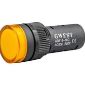 Gwest 16-S 220V 16 mm Sarı Led'li Sinyal Lambası