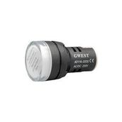 Gwest AD116-22DS 220V 22 mm Beyaz Sinyal Lambası