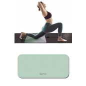 Gymo Ekolojik 6mm TPE Yoga Matı Pilates Minderi Diz Dirsek Koruyucu Matlı Set Açık Yeşil