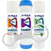 H-Max 0033 İnline Açık Kasa Su Arıtma 3'lü Filtre Seti