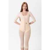 HA-2320 H&a Korse Stage 2 Bbl Kollu Göğüslü Diz Altı Korse Medikal Liposuction Karın Germe Doğum Sonrası Günlük - Bej