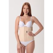 HA-750 H&a Korse Bel Waist Trainer Korse Balenli Medikal Liposuction Karın Germe Doğum Sonrası Günlük Korse - Bej - 2XL