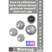 #Hacamat Isıya Dayanıklı Profesyonel Hijyenik Vakumlu Kaliteli Şeffaf Cam Hacamat Kupası 4 No 1 Adet