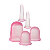 Hacamat Kupası Seti Silikon - 5Li Set - Selülit Masaj Seti