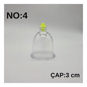 Hacamat & Masaj Kupası No:4 Silikon Tıpalı 10 adet