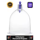 #Hacamat Profesyonel Hijyenik Pürüzsüz Kenar Vakumlu Steril Kalite 5 Numara Hacamat Kupası 100 Adet