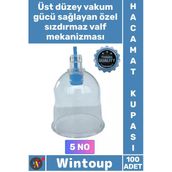 #Hacamat Vakumlu Hijyenik Tıbbi Kalite Şeffaf Tek Kullanımlık Sert 5 Numara Hacamat Kupası 100 Adet