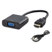 Hadron HDX2019 VGA To HDMI Dönüştürücü Siyah Kablo