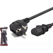 Hadron HDX5529 1 mm 500W 1.5 mt Siyah Güç Kablosu