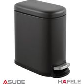 Hafele Helix 5 lt Mat Siyah Pedallı Çöp Kutusu