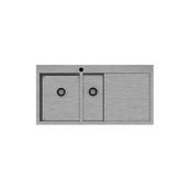 Hafele Novara Plus02 1000x510 mm Fırçalı Sağ Eviye