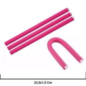 Hair Clips 4'Lü Sosis Bigudi - Pembe