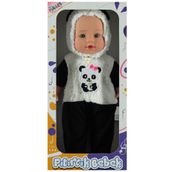 Halley PL78767 Beyaz Siyah 35 cm Kostümlü Pıtırcık Oyuncak Bebek