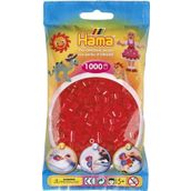 Hama 1000'lik Şeffaf Kırmızı Midi Boncuk