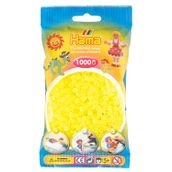Hama Boncuklar 207-34 ütü boncuğu torbası, yakl. 1.000 Midi el işi boncuğu, 5 mm çapında, neon sarısı, büyükler ve küçükler için yaratıcı el işi eğlencesi