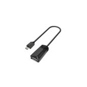 Hama HM.200308 Siyah Adaptör USB B Micro Fiş - USB A Soket Altın Uç Kablo