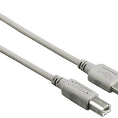 Hama HM.200901 USB 2.0 A Fiş - B Fiş 3 m Gri USB Kablo