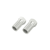 Hama HM.205205 F Fiş 6.5 mm Vidalı 2 Parça Ucu Beyaz Uydu Kablosu