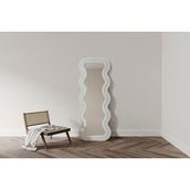 Hamdeko Mundo Dalgalı 170x65 cm Oval Çerçeveli Boy Aynası