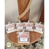 Han Crafts 10'lu Hediyelik Mum Kalp Şeklinde Gül Mum Düğün, Nişan, Baby Shower, Kına, Söz, Nikah Hediyeliği - Açık Pembe