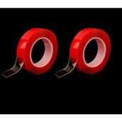 Hane216 2 Adet Çift Taraflı Bant Şeffaf Silikon Bant Iz Bırakmaz Su Geçirmez Bant 18 mm x 2 Metre