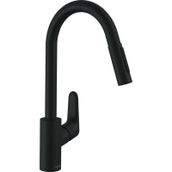 Hansgrohe 31815670 Focus M41 Mat Siyah Spiralli Eviye Bataryası