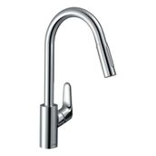 Hansgrohe HG31815000 Focus M41 Tek Kollu Eviye Bataryası 240 2 Jet Çekilebilir El Duşu