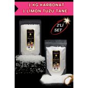 Hanzade Bitkisel 1 kg Tane Limon Tuzu + 1 kg Karbonat