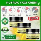 Hanzade Bitkisel Kuyruk Yağlı & Bamya Tohumu Yağı Masaj Kremi 100 Ml X 3 Adet