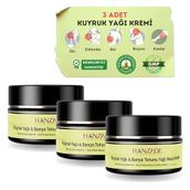 Hanzade Bitkisel Kuyruk Yağlı & Bamya Tohumu Yağlı Ağrı Masaj Kremi Kas Eklem 100 ml x 3 Adet